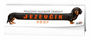 Pracovní kalendář žánrový Jezevčík 2027 - stolní kalendář