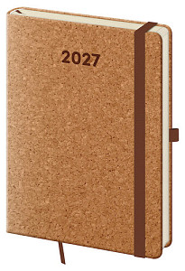 Denní diář 2027 A5 Cork s poutkem