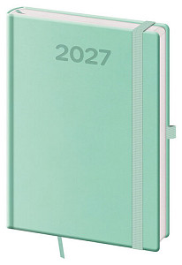 Denní diář 2027 A5 Print Pop světle zelený