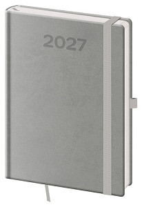 Denní diář 2027 A5 Print Pop šedý