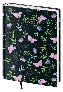 Diář denní 2027 B6 Vario Lyra Butterfly