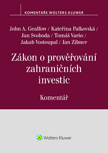 Zákon o prověřování zahraničních investic Komentář