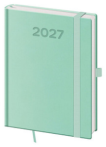Týdenní diář 2027 B6 Print Pop světle zelený