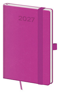 Kapesní diář 2027 A6 Print Pop fialový