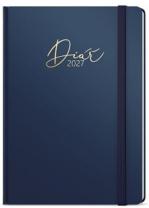 Týdenní diář 2027 Oskar Luxi A5 modrá