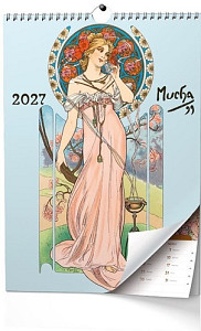 Alfons Mucha 2027 - nástěnný kalendář