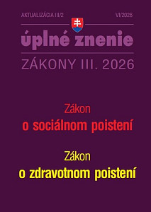 Aktualizácia III/2 2026 – Sociálne zabezpečenie