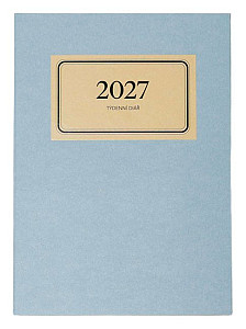 Diář 2027 týdenní RETRO, bílý
