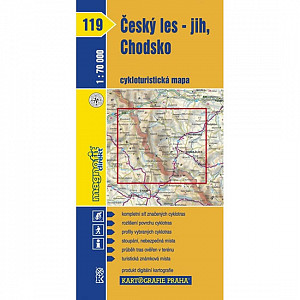 1: 70T(119)-Český les-jih,Chodsko (cyklomapa)
