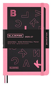 18měsíční diář Moleskine Blackpink 2026-2027 - tvrdé desky, L, týdenní