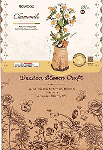 3D Dřevěná skládačka: Heřmánek