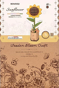 3D Dřevěná skládačka: Slunečnice