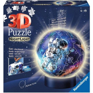 3D Puzzle-Ball: Astronauti ve vesmíru (Noční edice) 72 dílků