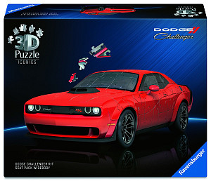 3D Puzzle Iconics: Dodge Challenger R/T Scat Pack Widebody 108 dílků