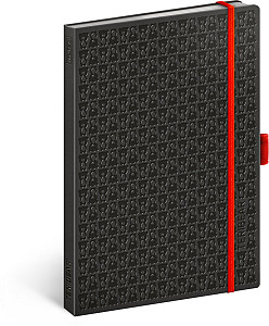 NOTIQUE Notes Teribear, černý, linkovaný, 15 x 21 cm, A5