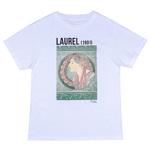 Tričko Alfons Mucha - Laurel bílé XS