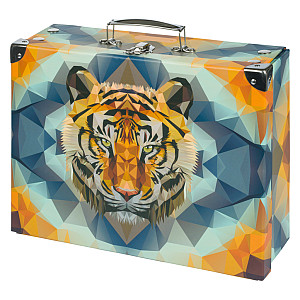BAAGL Skládací školní kufřík Tiger s kováním