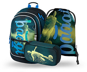 BAAGL 3 SET Core Fotbalový hráč: batoh, penál, sáček