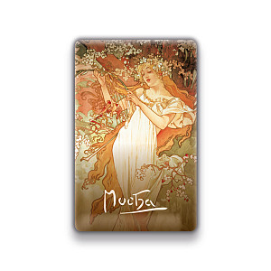 Magnet Alfons Mucha - Jaro, 54 × 85 mm