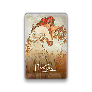 Magnet Alfons Mucha - Léto, 54 × 85 mm