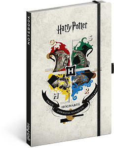 NOTIQUE Notes Harry Potter, linkovaný, 13 x 21 cm