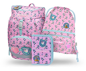 BAAGL SET 3 Airy Minecraft Panda: batoh, penál, sáček