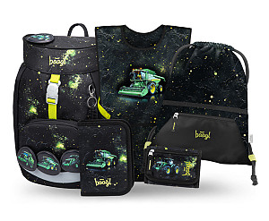 BAAGL SET 5 Airy Traktor: batoh, penál, sáček, zástěra, peněženka GRS