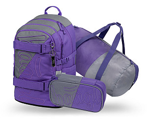 BAAGL SET 3 Skate Dual: batoh, penál, sportovní taška GRS