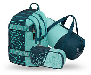 BAAGL SET 3 Skate Petrol: batoh, penál, sportovní taška GRS