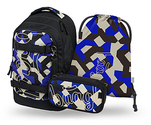 BAAGL SET 3 Skate Max Variety: batoh, penál, sáček GRS