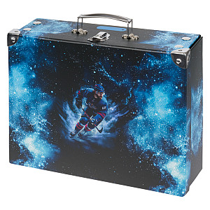 BAAGL Skládací školní kufřík Hokej s kováním