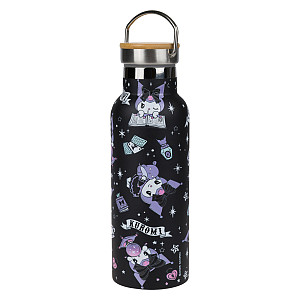 BAAGL Termoláhev s bambusovým víčkem Kuromi Fortune Dream, 500 ml