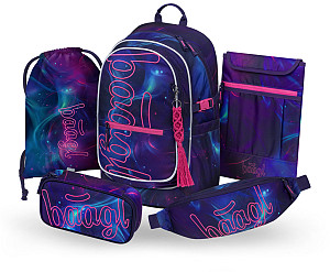 BAAGL SET 5 Core Nova: batoh, penál, sáček, ledvinka, obal na notebook GRS