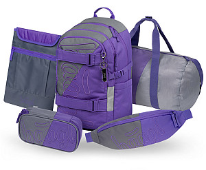 BAAGL SET 5 Skate Dual: batoh, penál, sportovní taška, ledvinka, obal na notebook GRS