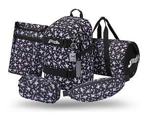 BAAGL SET 5 Skate Kuromi Black: batoh, penál, sportovní taška, ledvinka, obal na notebook GRS