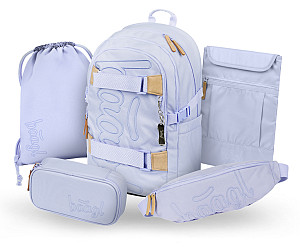 BAAGL SET 5 Skate Lilac: batoh, penál, sáček, ledvinka, obal na notebook