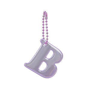 BAAGL Reflexní přívěsek písmeno B