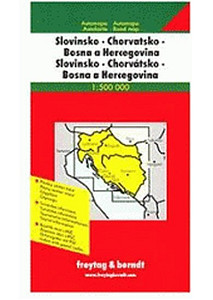 AK 7002 Slovinsko, Chorvatsko, Bosna-Hercegovina 1:500 000 / automapa + mapa pro volný čas