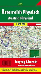 AKN 1 B Rakousko 1:500 000 nástěnné