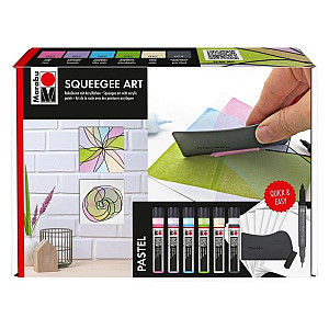 Akrylová kreativní sada Squeegee Art Pastel