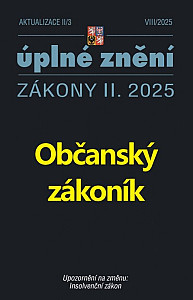 Aktualizace II/3 2025 Občanský zákoník