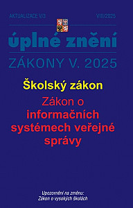 Aktualizace V/3 2025 Školský zákon