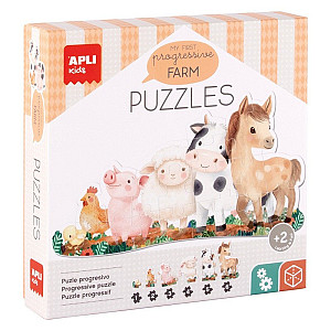 APLI edukační puzzle - My First Farm, 21 ks
