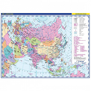 Asie - školní nástěnná politická mapa 1:10 mil./136x96 cm