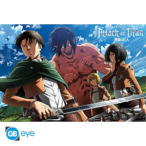 Attack on Titan Plakát Maxi - Ready to fight! 91,5 x 61 cm