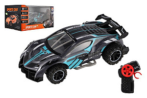 Auto RC sportovní šedo-tyrkysové na baterie