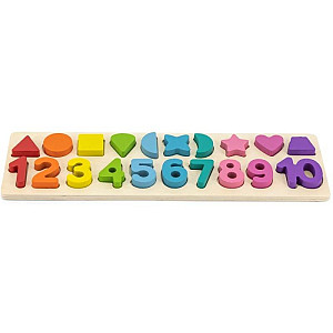 BABU dřevěná hračka - Čísla a tvary