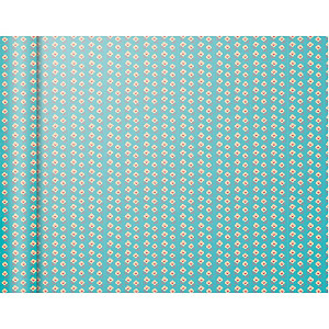 Balicí papír Tiny Roll Flowers-blue - 80g, 5x0,35m