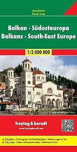Balkans, South-East Europe 1:2 000 000 - automapa