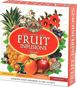 BASILUR Fruit Infusions Assorted přebal 40 gastro sáčků